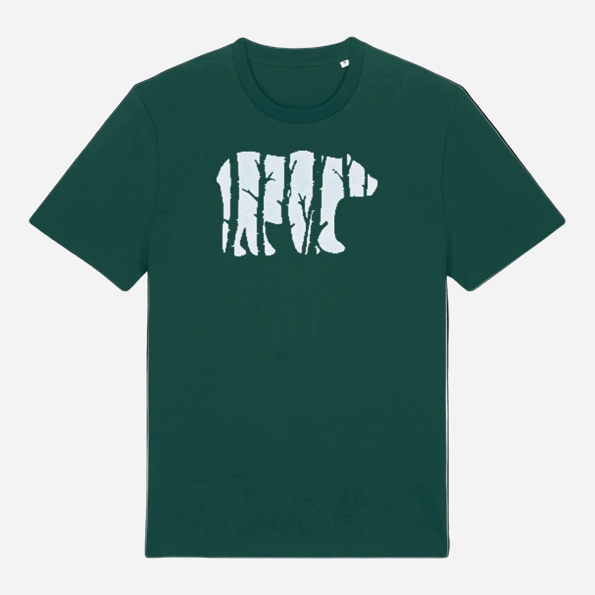 ナイトレイドBear Tee  FOREST柄 Forest Bear T-Shirt – Nature-Inspired Organic Cotton Tee – SeaNic