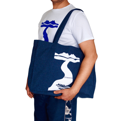 Tor to Sea Large Canvas Bag - SeaNic | Sustainable T-shirts and Gifts