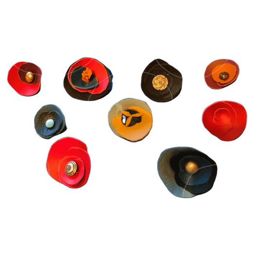 Upcycled Leather Brooch - SeaNic | Sustainable T-shirts and Gifts